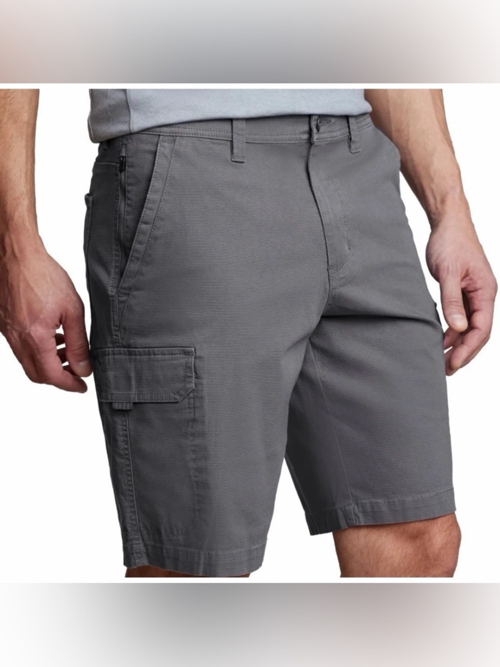 LOT OF 2 Copper & Oak Men's Cargo Shorts - Gray/ Beige Size 42